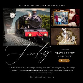 Compositing Special Mini photo session with large choice of backgrounds to choose from. Free consultation to discuss theme.